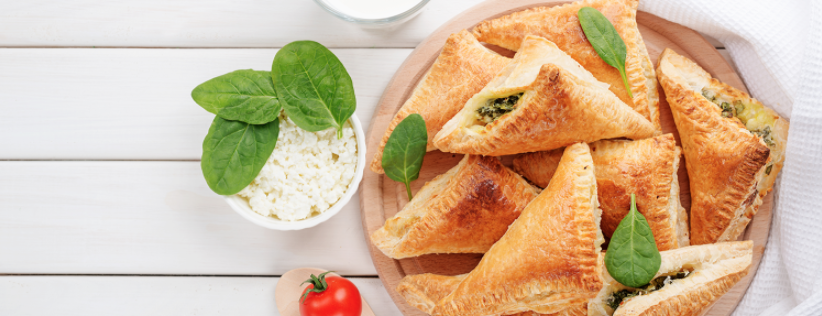 Empanadas de queso y espinaca