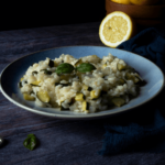 Arroz con zuchinni al limón