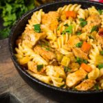 pasta con pollo a la margarina