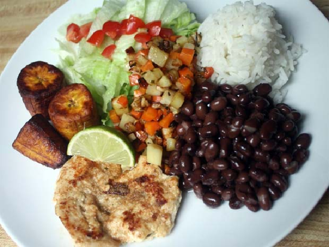 Receta de Casado, platillo típico de Costa Rica