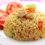 arroz con camarones y almejas