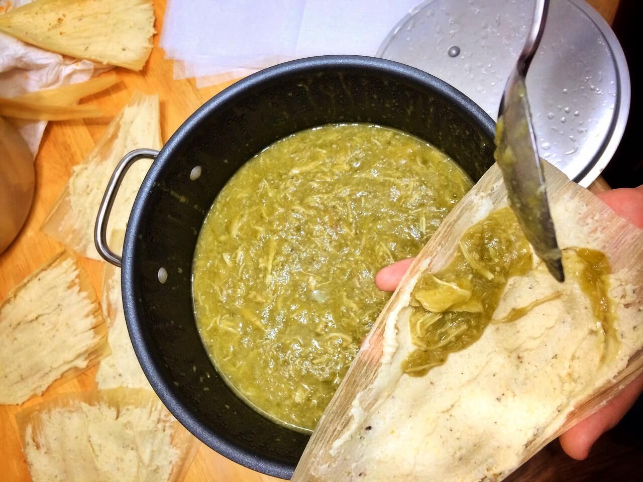 Tamales verdes estilo Numar