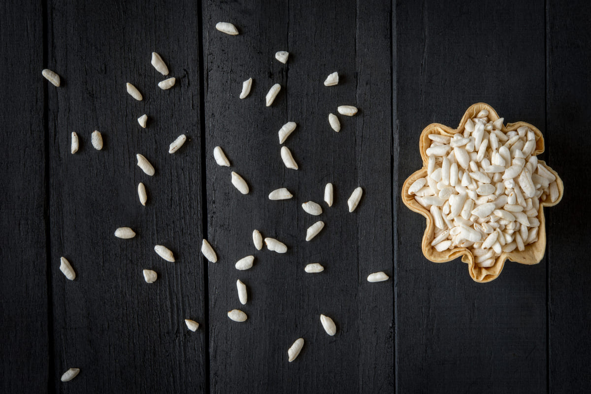 barritas de arroz inflado