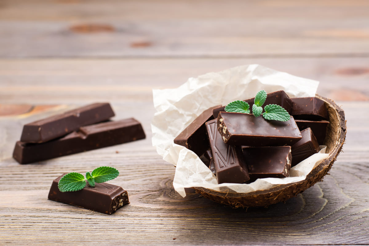 postres con chocolate de menta